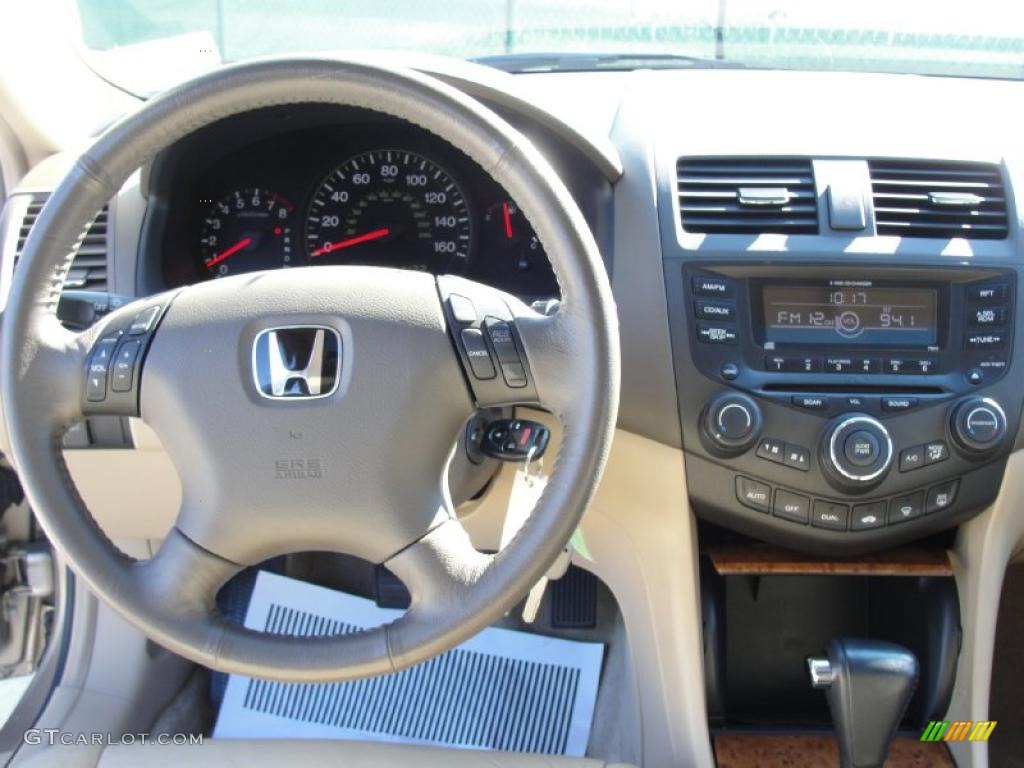 2003 Accord EX V6 Sedan - Desert Mist Metallic / Ivory photo #41