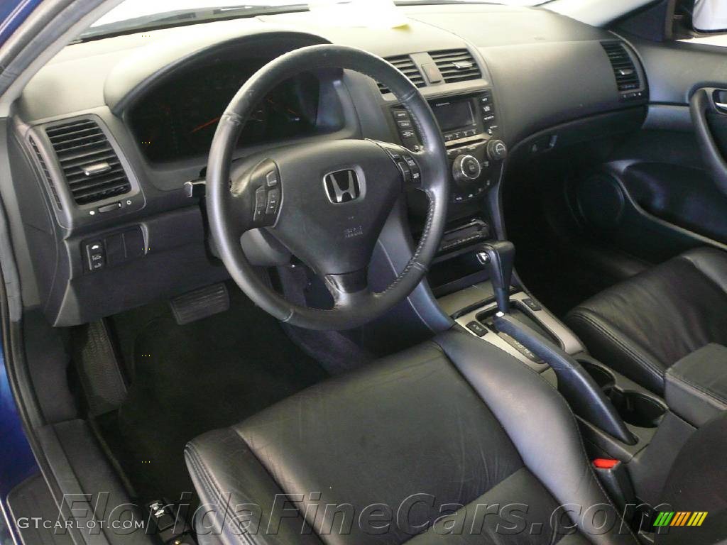 2003 Accord EX Coupe - Sapphire Blue Pearl / Black photo #13
