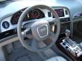2011 Audi A6 Light Gray Interior Steering Wheel Photo
