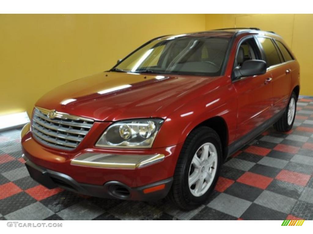 Inferno Red Crystal Pearl 2006 Chrysler Pacifica Touring AWD Exterior Photo #45211489