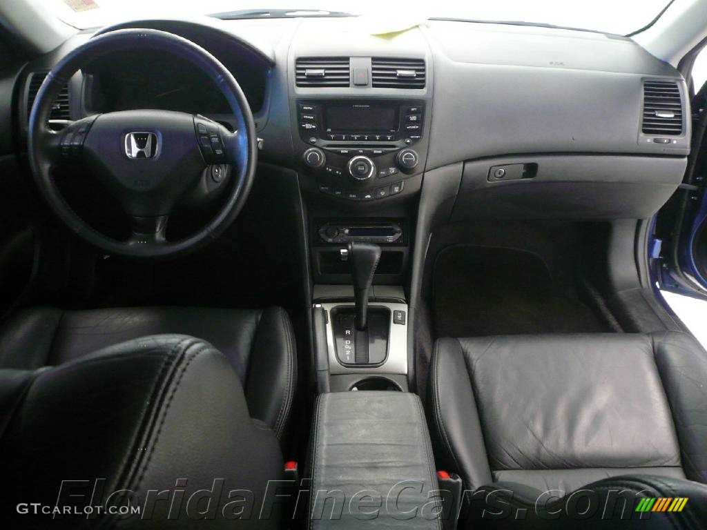 2003 Accord EX Coupe - Sapphire Blue Pearl / Black photo #16