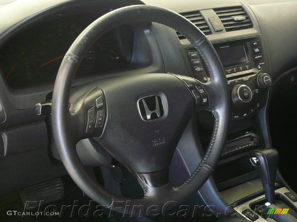 2003 Accord EX Coupe - Sapphire Blue Pearl / Black photo #17