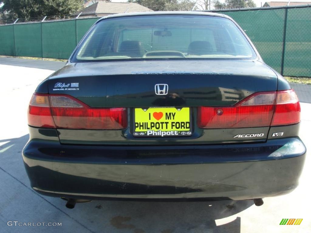 1998 Accord EX V6 Sedan - Dark Emerald Pearl / Ivory photo #4