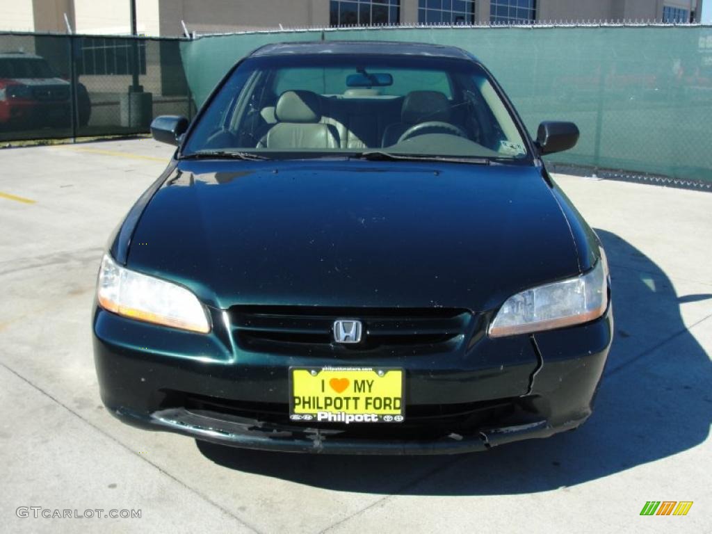 1998 Accord EX V6 Sedan - Dark Emerald Pearl / Ivory photo #8