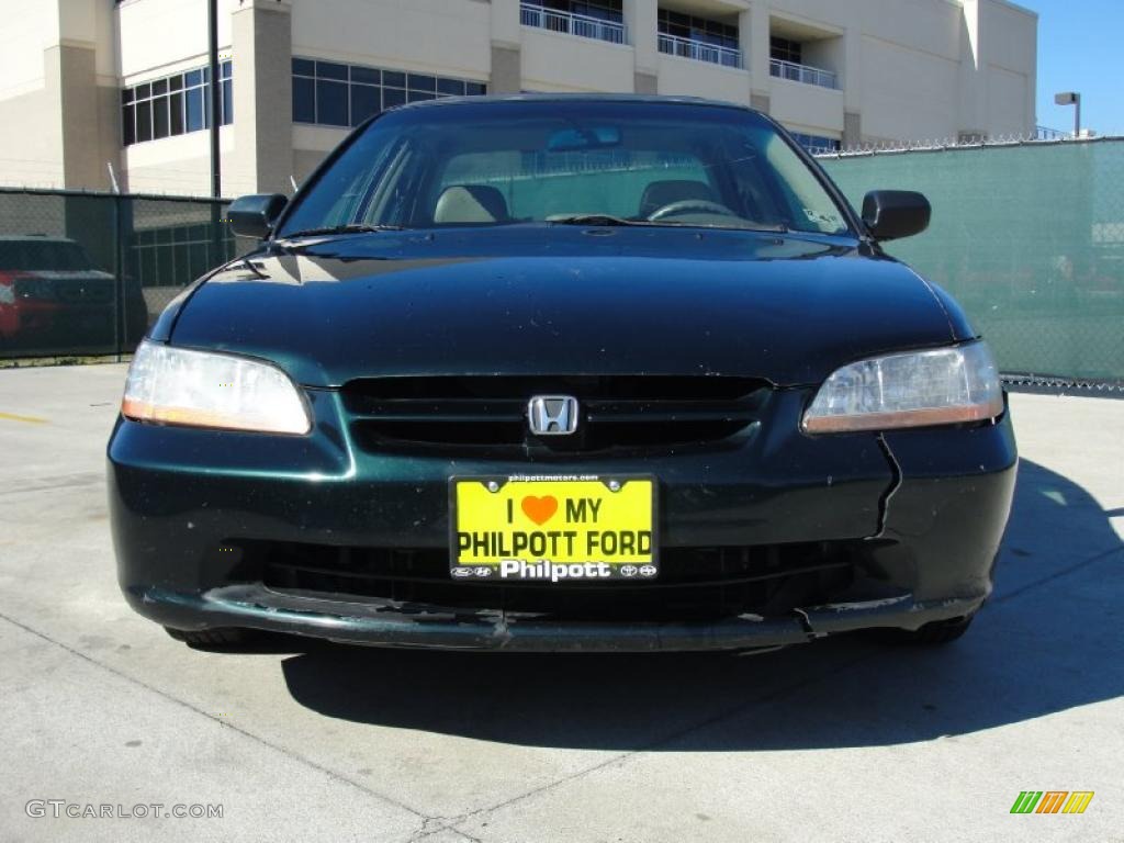 1998 Accord EX V6 Sedan - Dark Emerald Pearl / Ivory photo #9