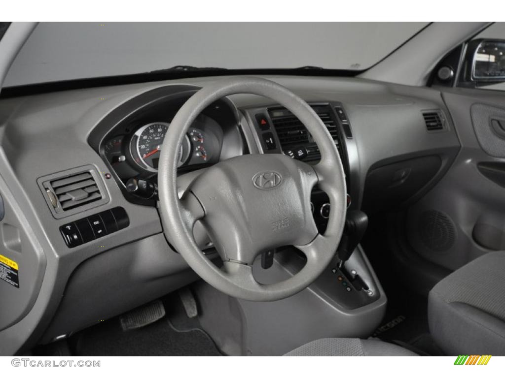 Gray Interior 2008 Hyundai Tucson GLS Photo #45214741