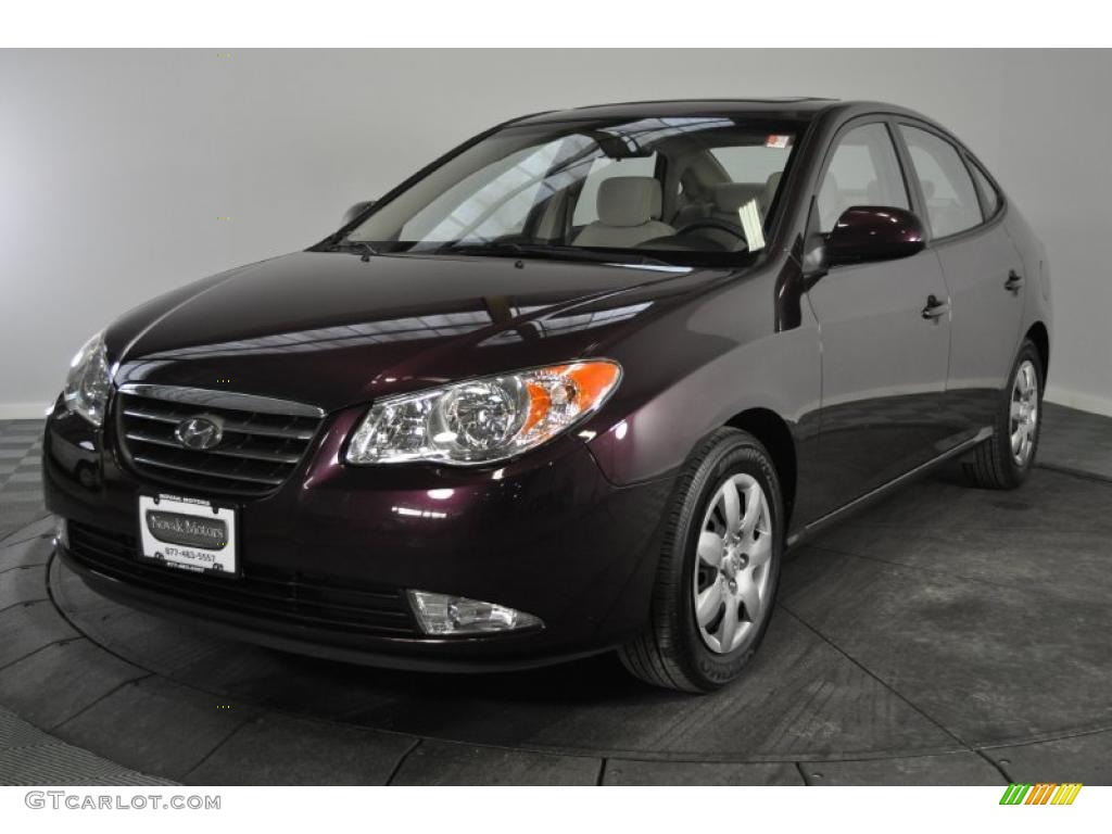 Purple Rain Metallic 2008 Hyundai Elantra GLS Sedan Exterior Photo #45215813