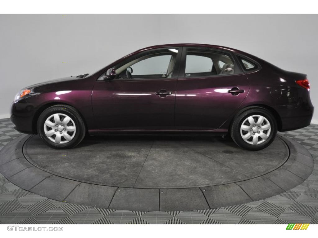 Purple Rain Metallic 2008 Hyundai Elantra GLS Sedan Exterior Photo #45215825
