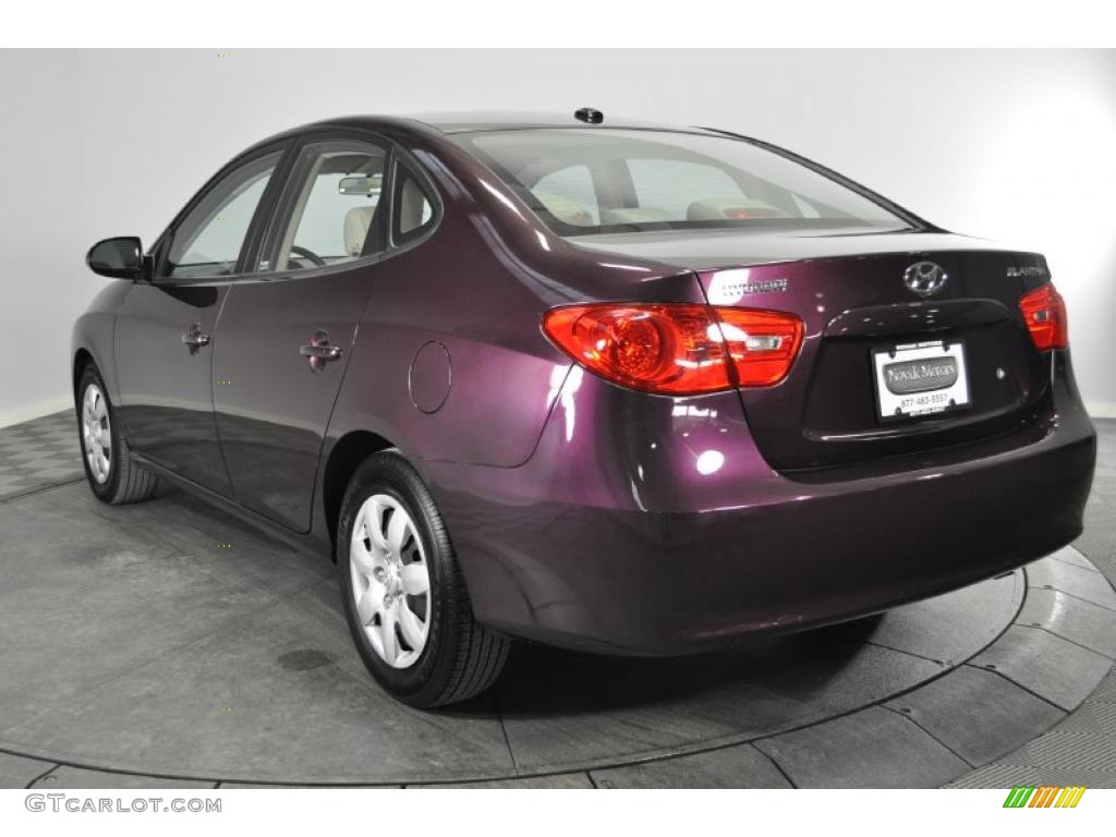 Purple Rain Metallic 2008 Hyundai Elantra GLS Sedan Exterior Photo #45215845