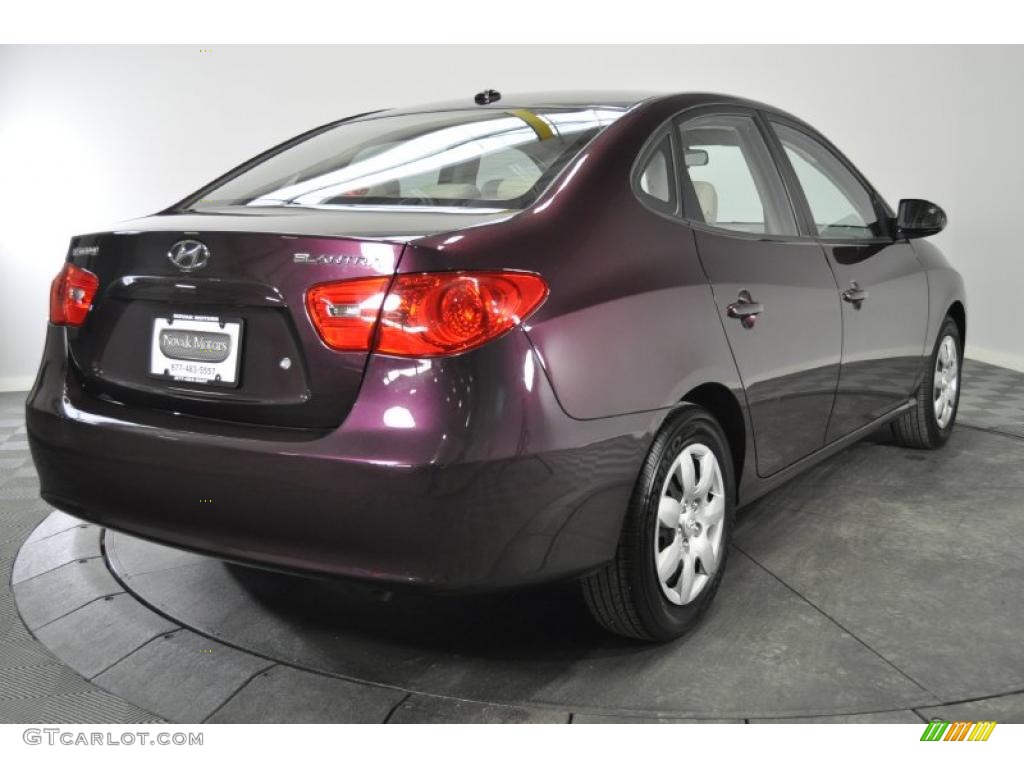 Purple Rain Metallic 2008 Hyundai Elantra GLS Sedan Exterior Photo #45215889