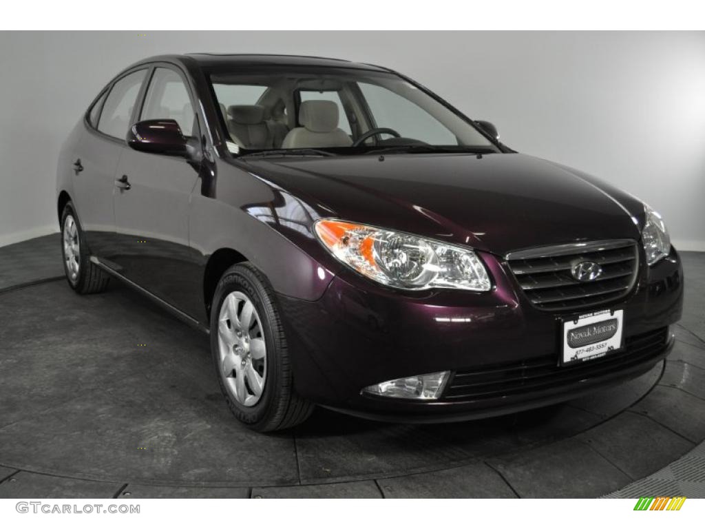 Purple Rain Metallic 2008 Hyundai Elantra GLS Sedan Exterior Photo #45215917