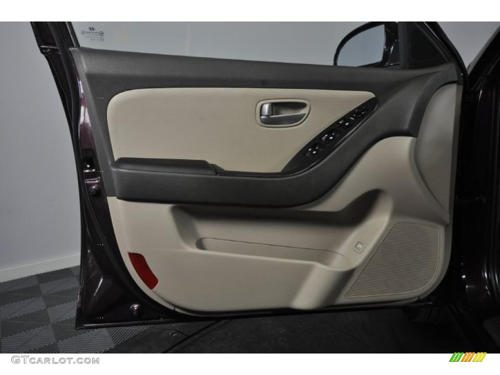 2008 Hyundai Elantra GLS Sedan Beige Door Panel Photo #45215977