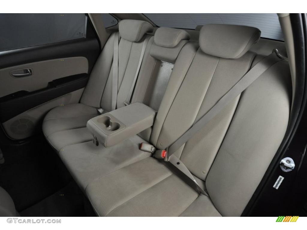 Beige Interior 2008 Hyundai Elantra GLS Sedan Photo #45216145