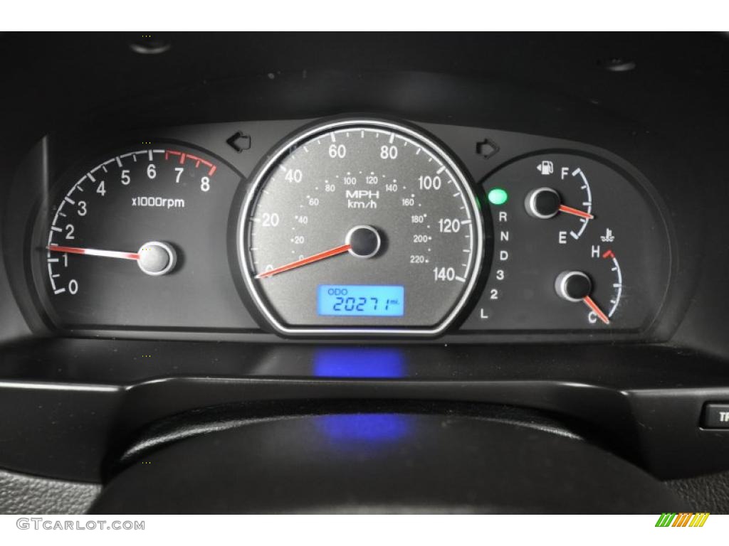 2008 Hyundai Elantra GLS Sedan Gauges Photo #45216377