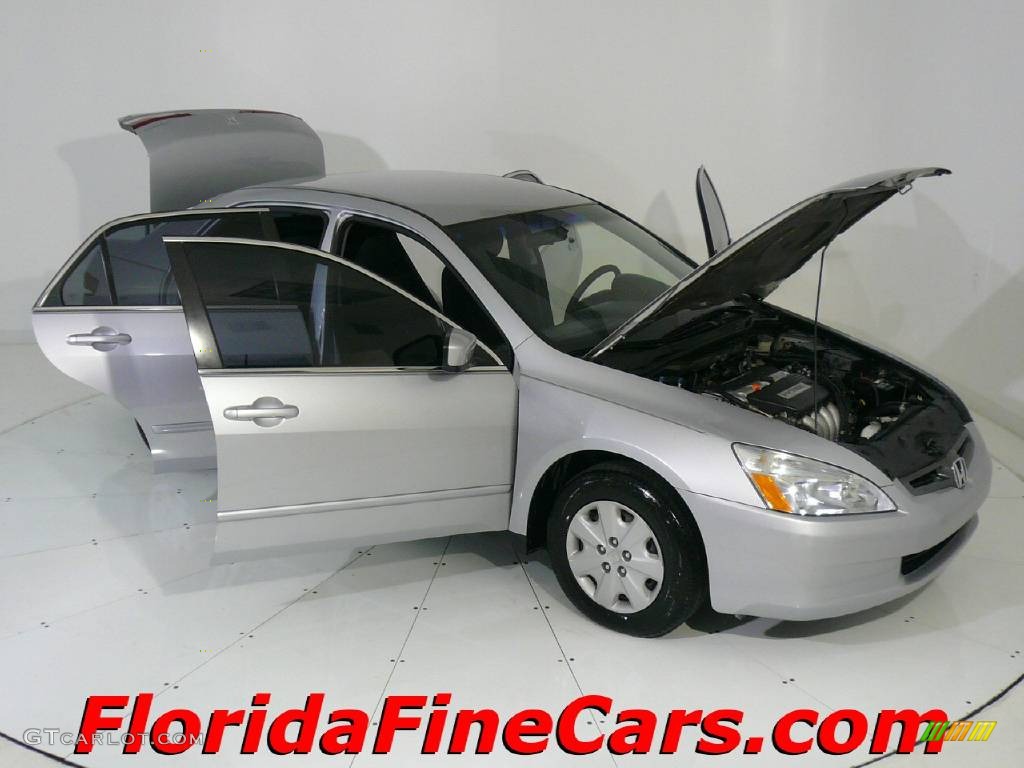 2003 Accord LX Sedan - Satin Silver Metallic / Black photo #7