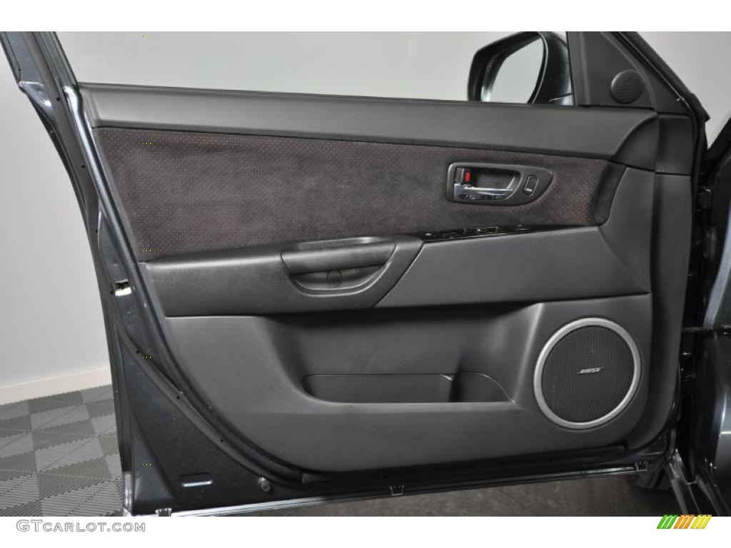 2009 Mazda MAZDA3 MAZDASPEED3 Grand Touring Black/Red Door Panel Photo #45217265