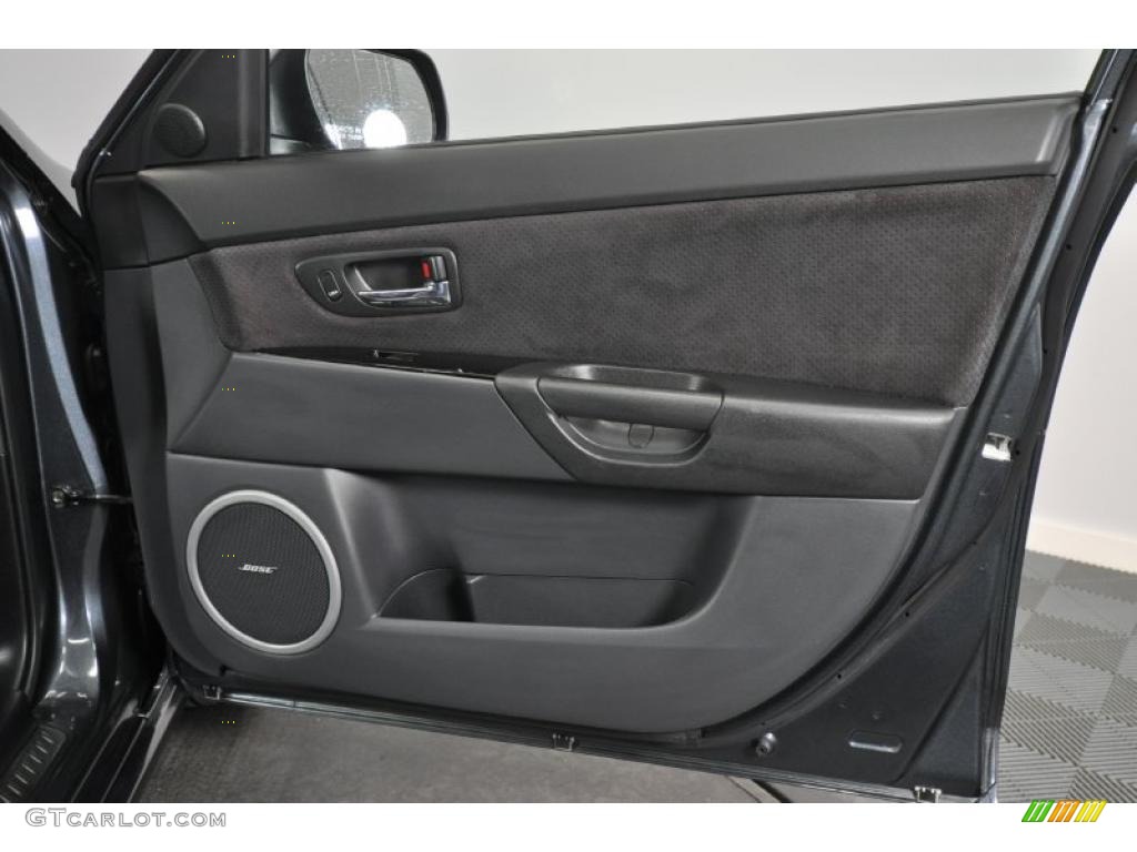 2009 Mazda MAZDA3 MAZDASPEED3 Grand Touring Black/Red Door Panel Photo #45217481