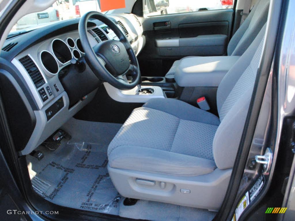 2008 Tundra SR5 Double Cab - Slate Gray Metallic / Graphite Gray photo #16