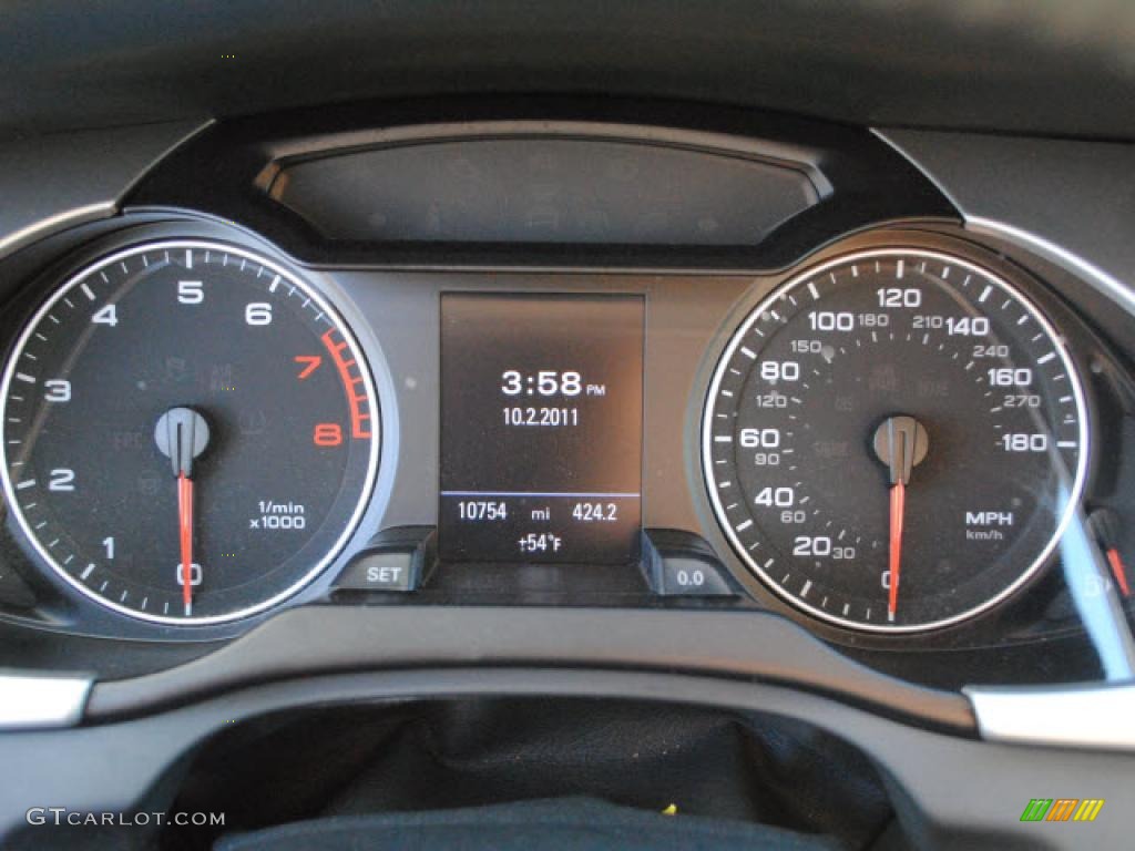 2009 Audi A4 3.2 quattro Sedan Gauges Photo #45217973