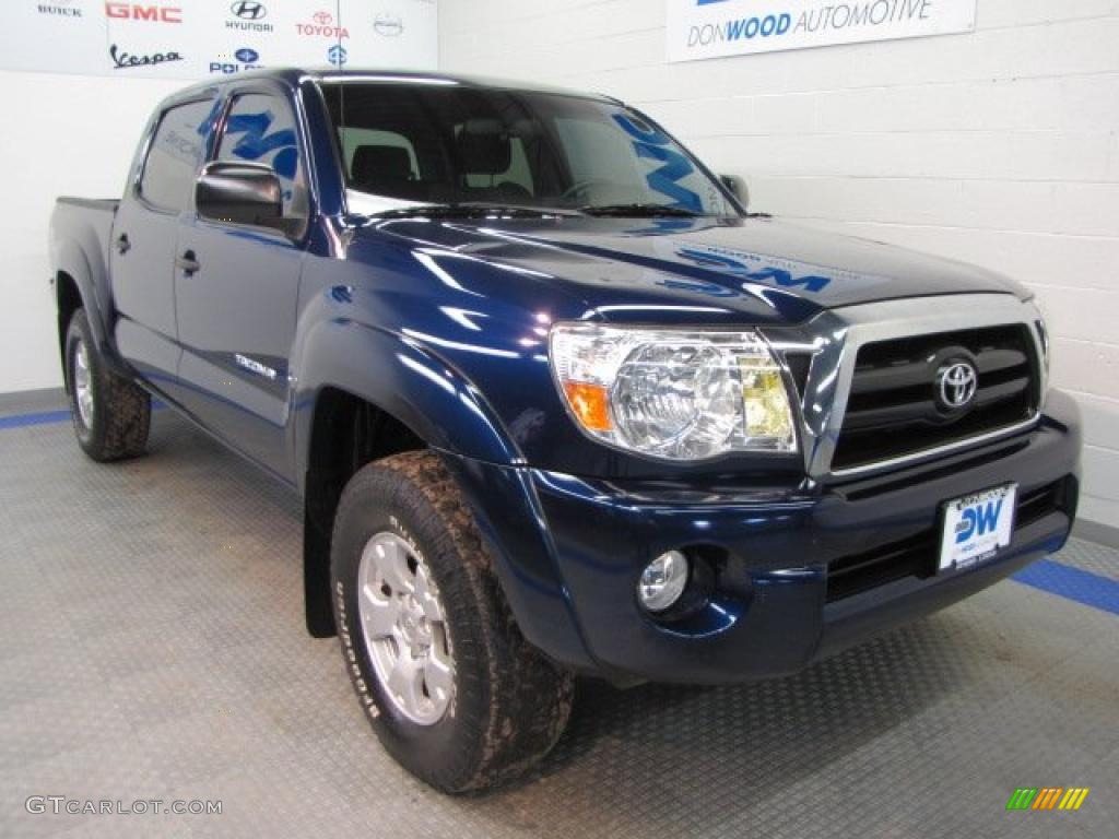 2007 Tacoma V6 TRD Double Cab 4x4 - Indigo Ink Pearl / Graphite Gray photo #1