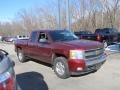 2008 Deep Ruby Metallic Chevrolet Silverado 1500 Z71 Extended Cab 4x4  photo #4