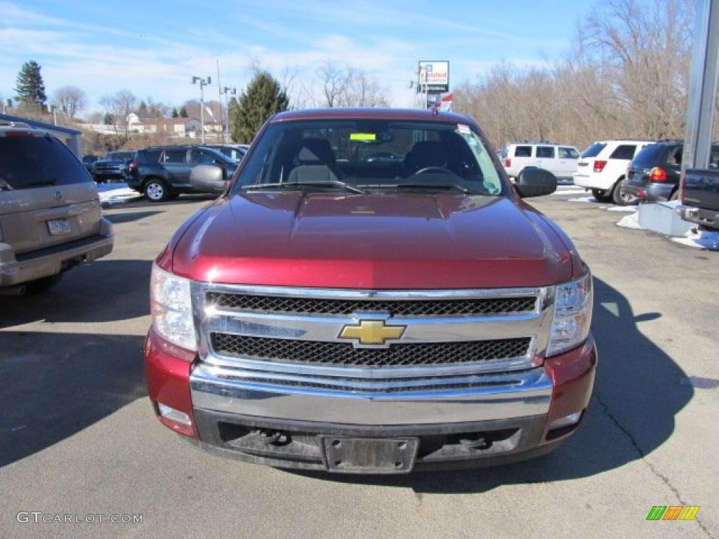 2008 Silverado 1500 Z71 Extended Cab 4x4 - Deep Ruby Metallic / Ebony photo #5