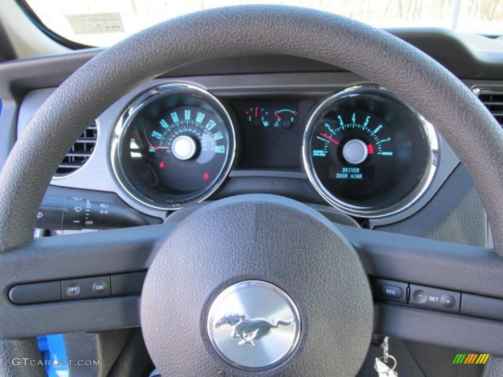 2011 Mustang V6 Convertible - Grabber Blue / Charcoal Black photo #8