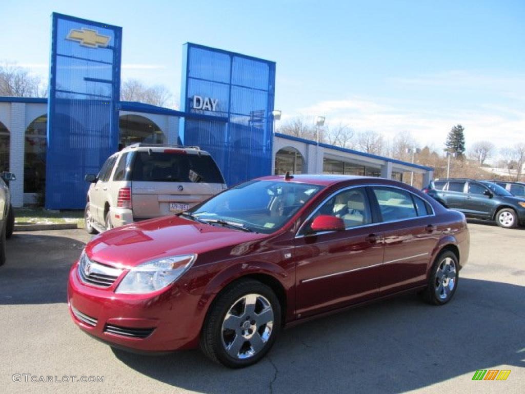2008 Aura XE 3.5 - Red Jewel / Tan photo #1
