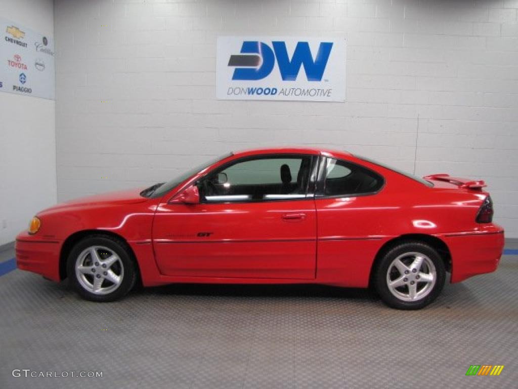 2001 Grand Am GT Coupe - Bright Red / Dark Pewter photo #5