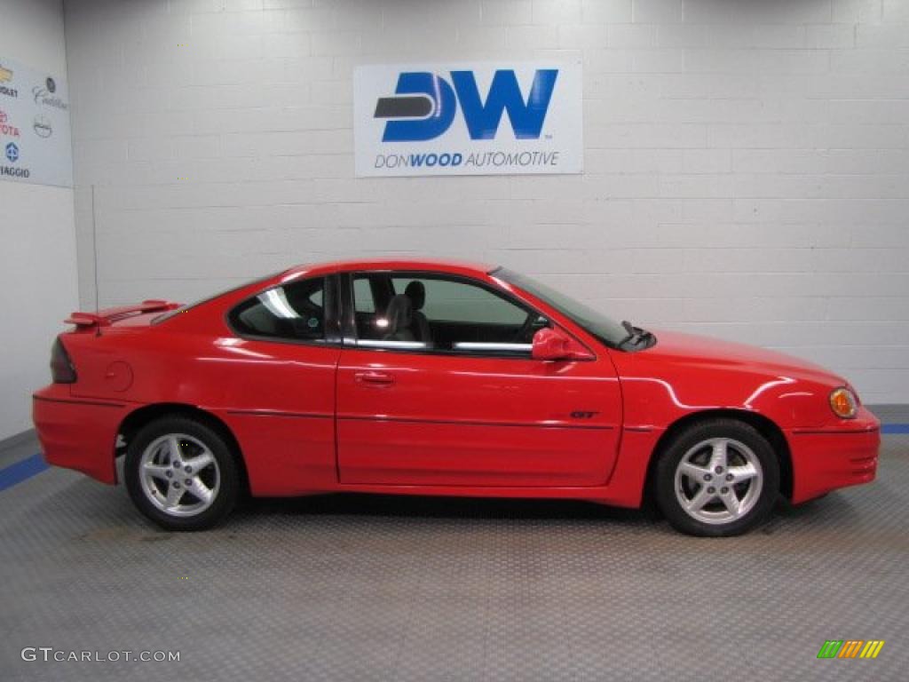 2001 Grand Am GT Coupe - Bright Red / Dark Pewter photo #6