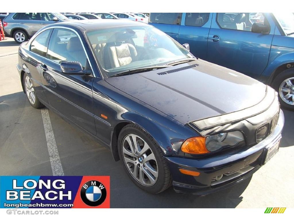 2002 3 Series 330i Coupe - Orient Blue Metallic / Natural Brown photo #1