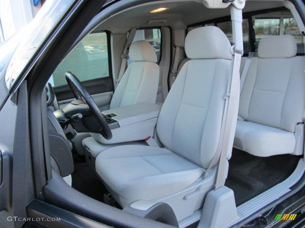 Light Titanium/Ebony Black Interior 2007 Chevrolet Silverado 1500 LT Extended Cab 4x4 Photo #45220165