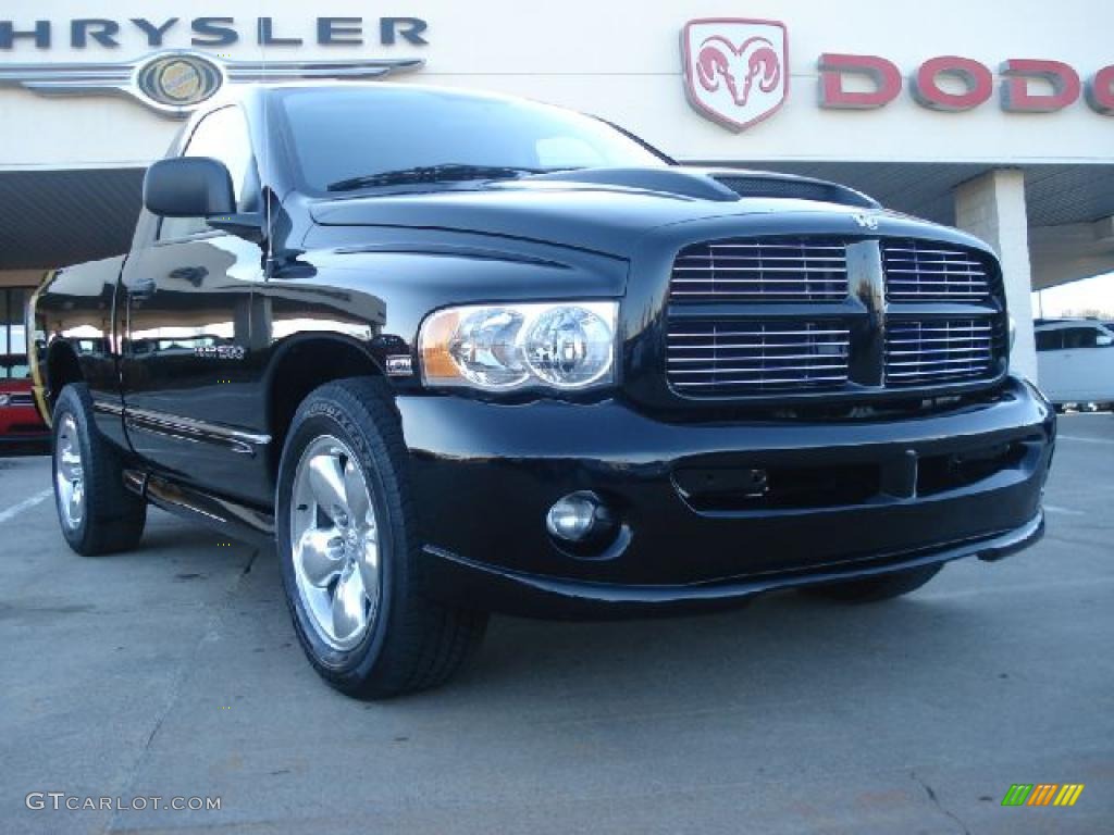 Black 2005 Dodge Ram 1500 SLT Rumble Bee Regular Cab Exterior Photo #45220933