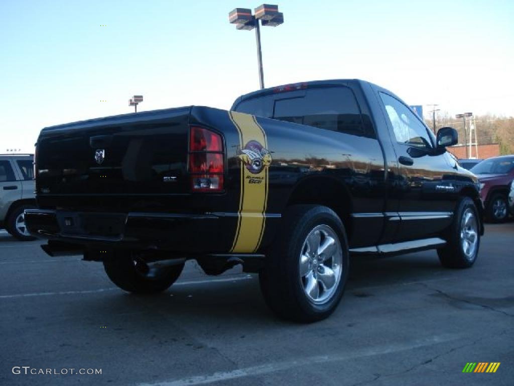 Black 2005 Dodge Ram 1500 SLT Rumble Bee Regular Cab Exterior Photo #45220953