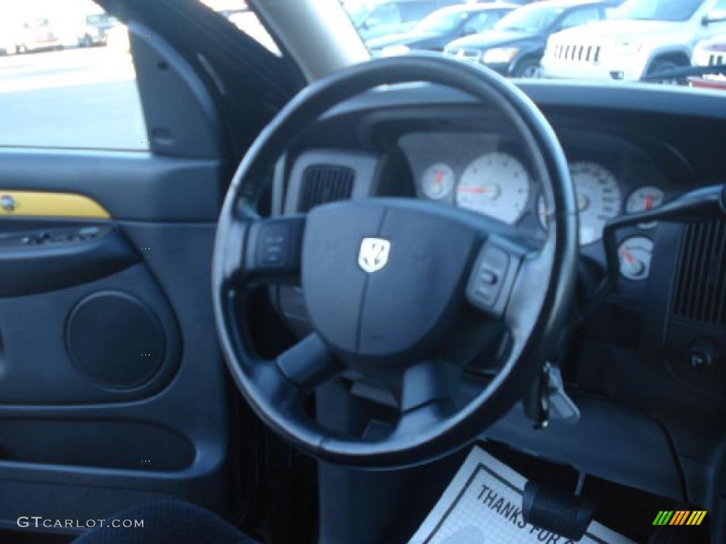 2005 Ram 1500 SLT Rumble Bee Regular Cab - Black / Dark Slate Gray photo #20