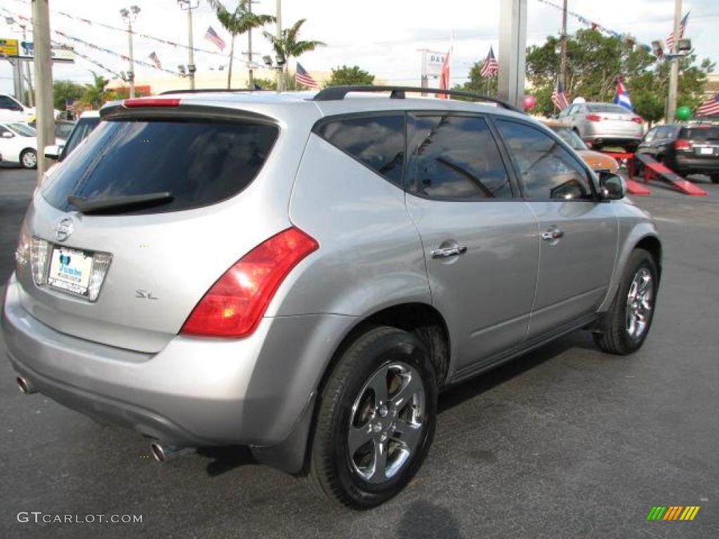 2004 Murano SL - Sheer Silver Metallic / Charcoal photo #11