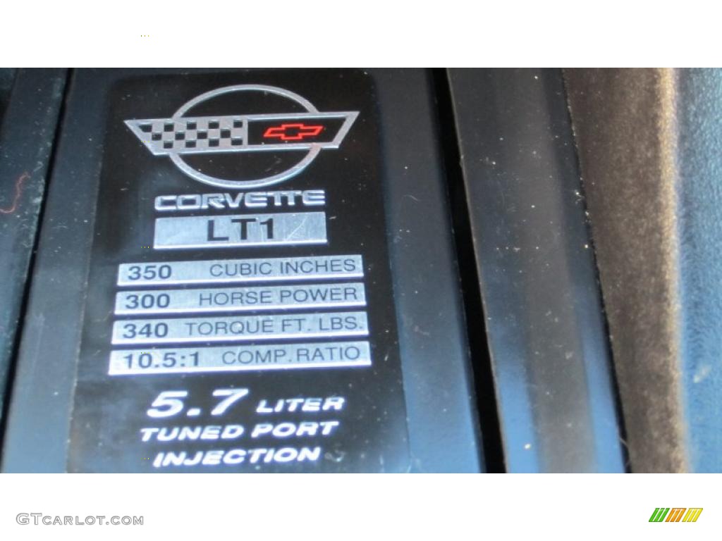 1993 Chevrolet Corvette Coupe Info Tag Photo #45222649