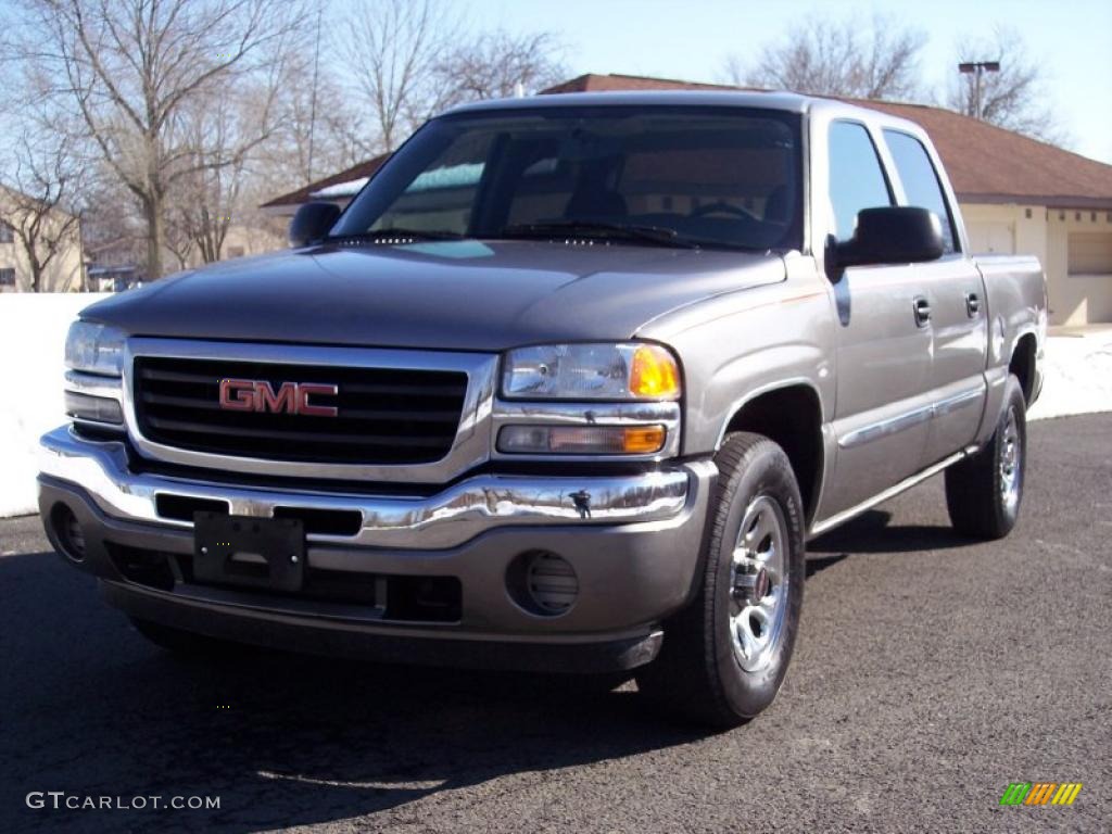 2007 Sierra 1500 Classic SL Crew Cab 4x4 - Stealth Gray Metallic / Dark Titanium photo #20