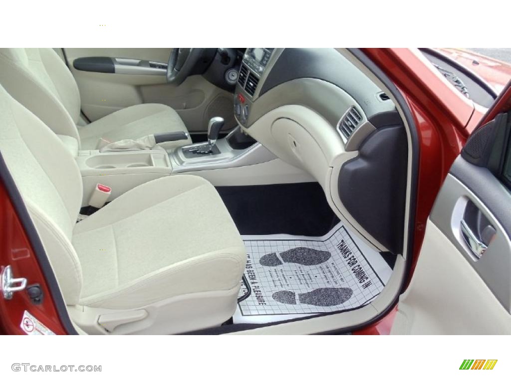 2009 Impreza 2.5i Premium Sedan - Paprika Red Pearl / Ivory photo #11