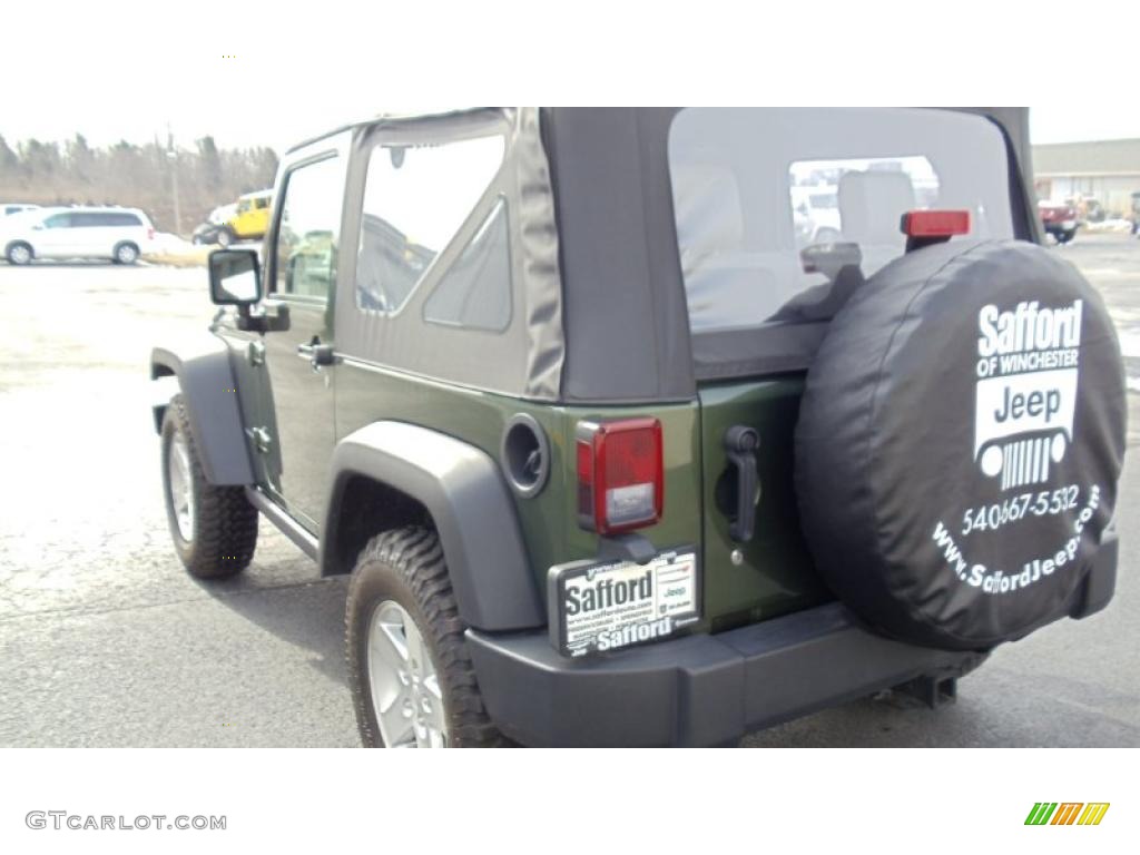 2009 Wrangler Rubicon 4x4 - Jeep Green Metallic / Dark Slate Gray/Medium Slate Gray photo #7