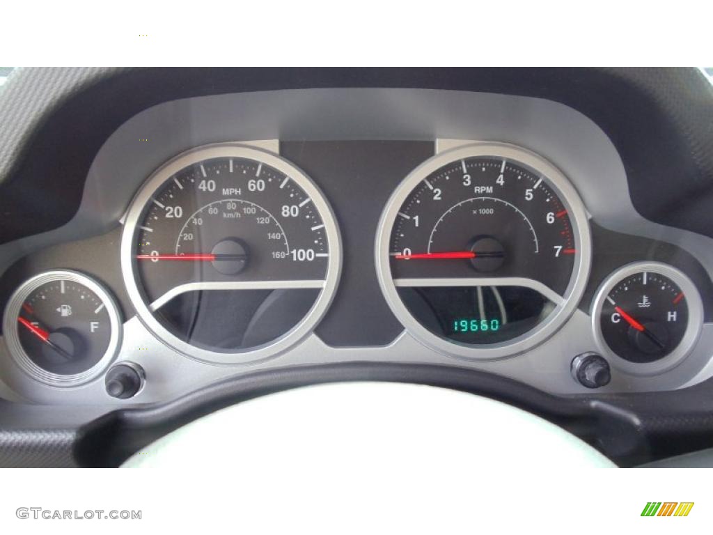 2009 Jeep Wrangler Rubicon 4x4 Gauges Photo #45226381