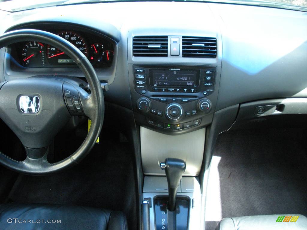 2005 Accord EX V6 Coupe - Graphite Pearl / Black photo #17