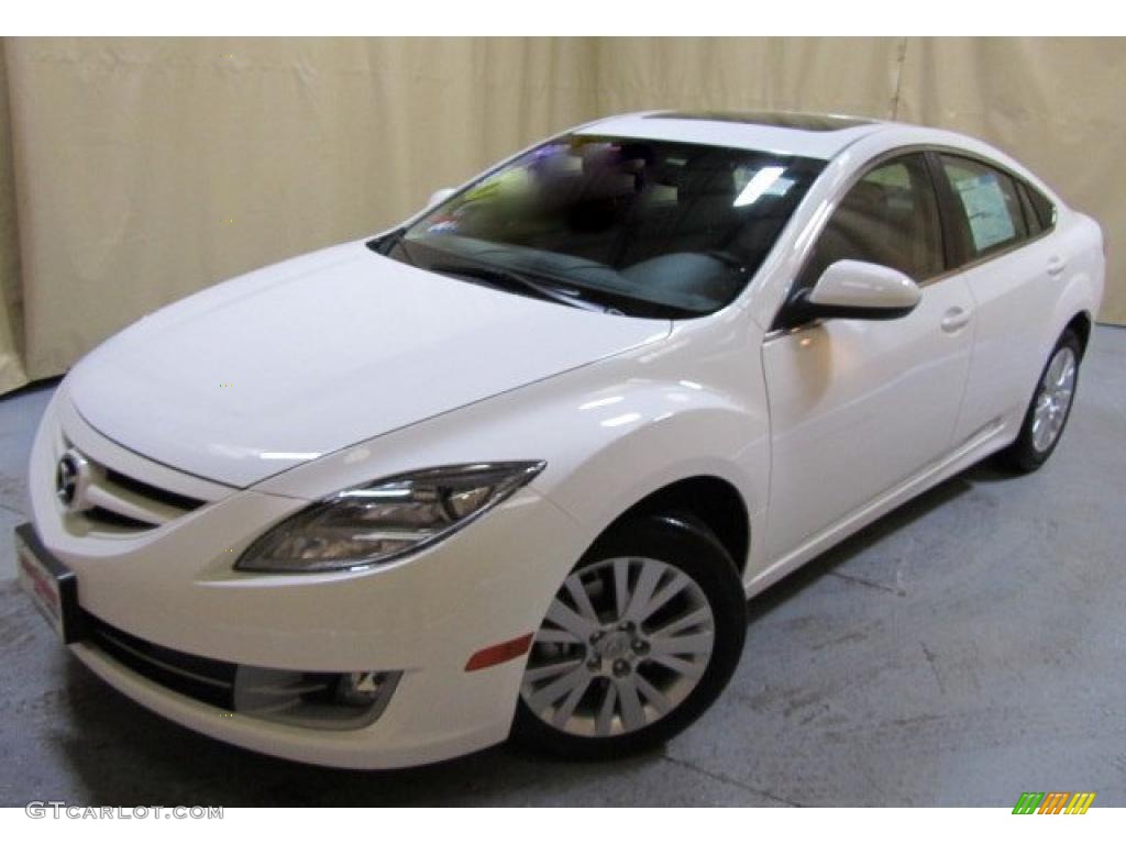 2011 MAZDA6 i Sport Sedan - Techno White Pearl / Black photo #1