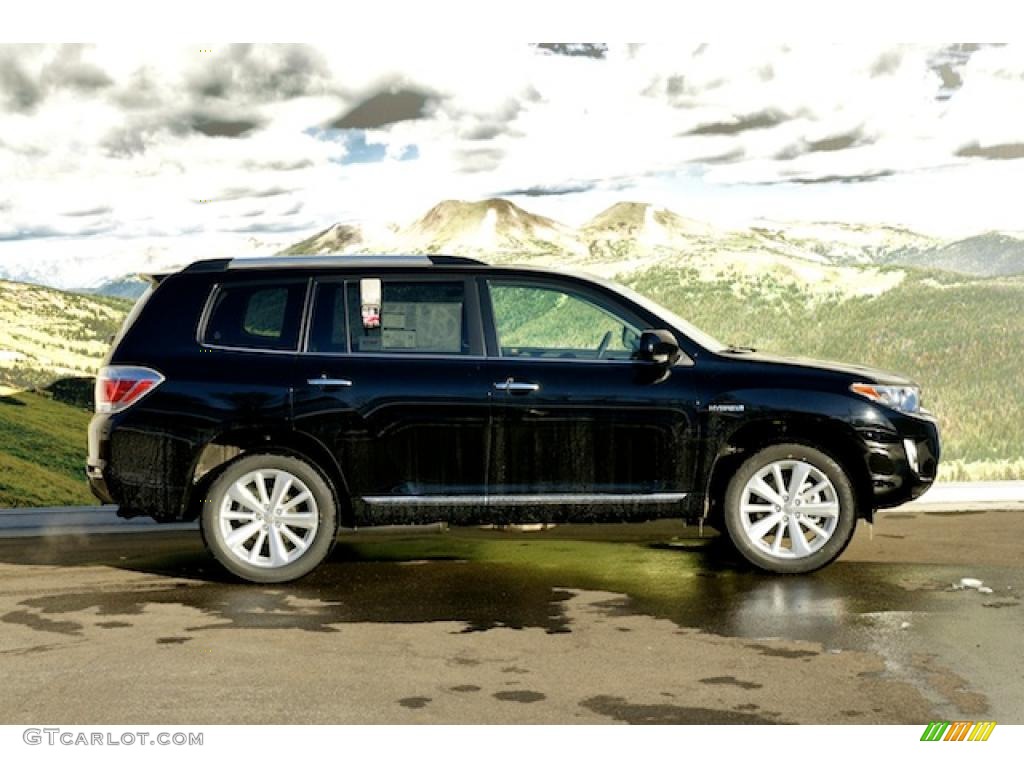 2011 Highlander Hybrid Limited 4WD - Black / Ash photo #2