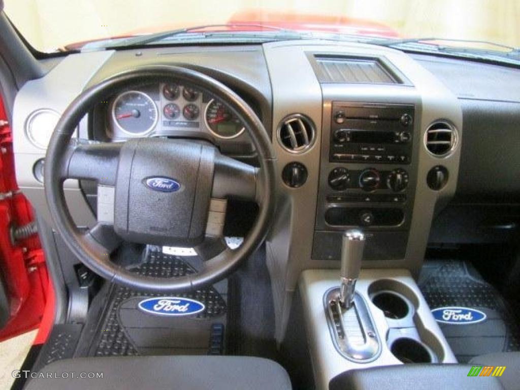 2006 F150 Roush Sport SuperCab 4x4 - Bright Red / Black/Medium Flint photo #3