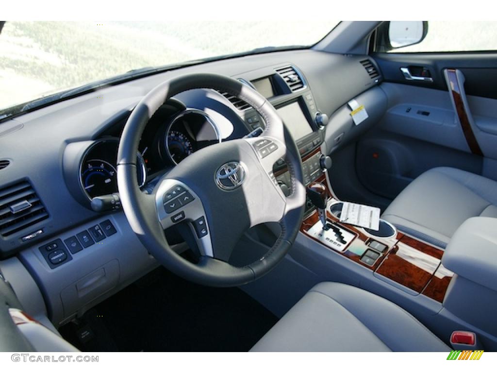 Ash Interior 2011 Toyota Highlander Hybrid Limited 4WD Photo #45234389
