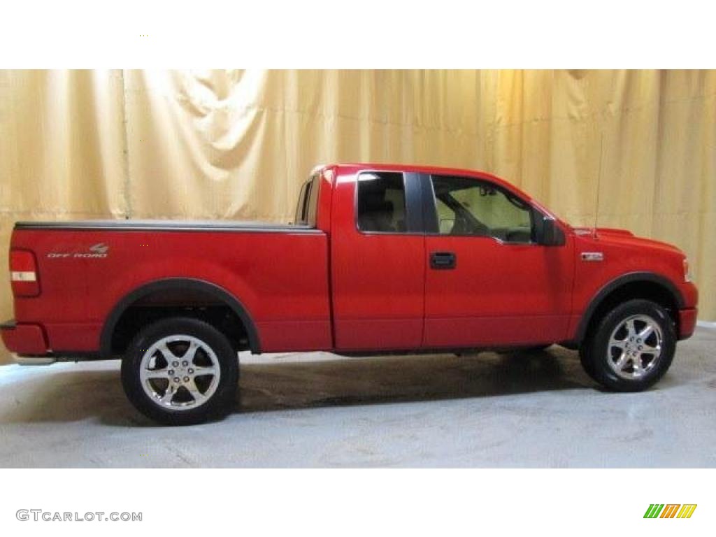 2006 F150 Roush Sport SuperCab 4x4 - Bright Red / Black/Medium Flint photo #7