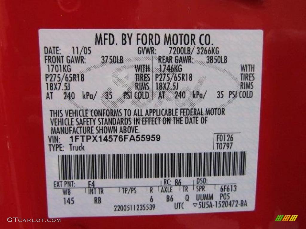 2006 F150 Roush Sport SuperCab 4x4 - Bright Red / Black/Medium Flint photo #21