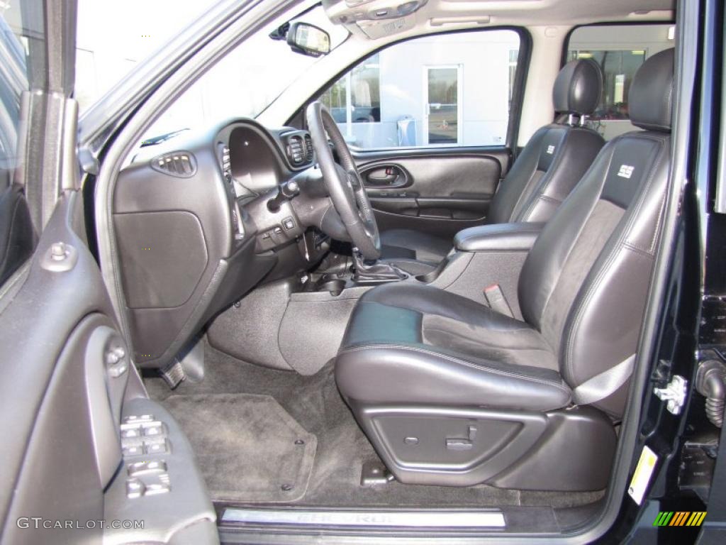 Ebony Interior 2008 Chevrolet TrailBlazer SS 4x4 Photo #45236153