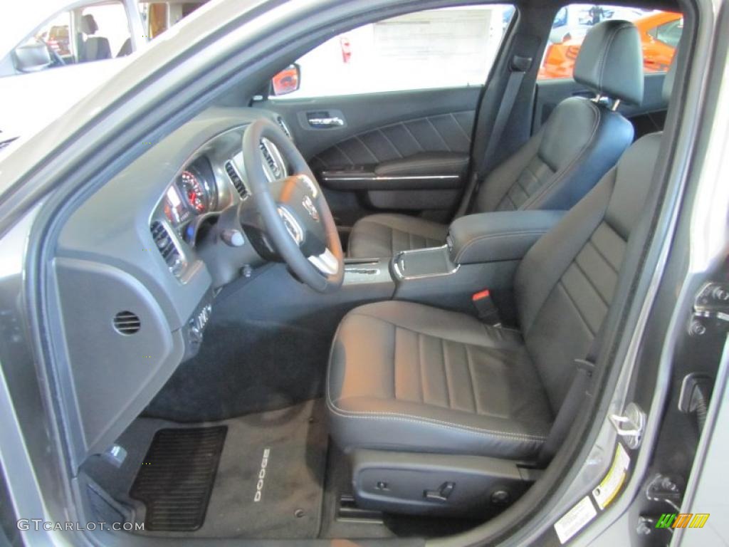 Black Interior 2011 Dodge Charger R/T Plus Photo #45236533